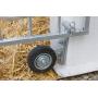 3977144 capannina per vitelli calfhouse con recinto ruota