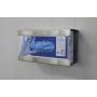 Supporto da parete in acciaio inox per guanti monouso