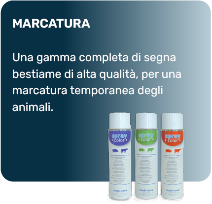 MARCATURA - Una gamma completa di segna bestiame di alta qualità, per una marcatura temporanea degli animali.