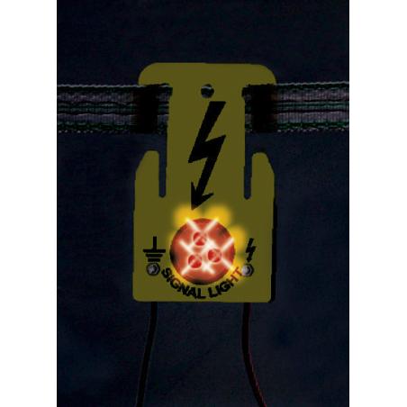 Electric fence functioning light