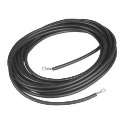 Connection cable for fence and earth ground