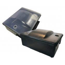 Ro-bait container for topicide baits