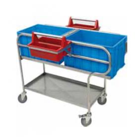 Trolley with tanks for veterinary use