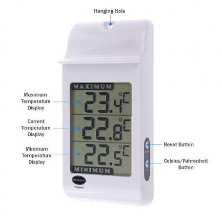 Digital thermometer min/max 160x78