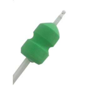 Green intrauterine sponge catheter with two side holes and cap