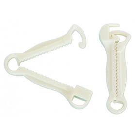 Disposable plastic umbilical tweezers